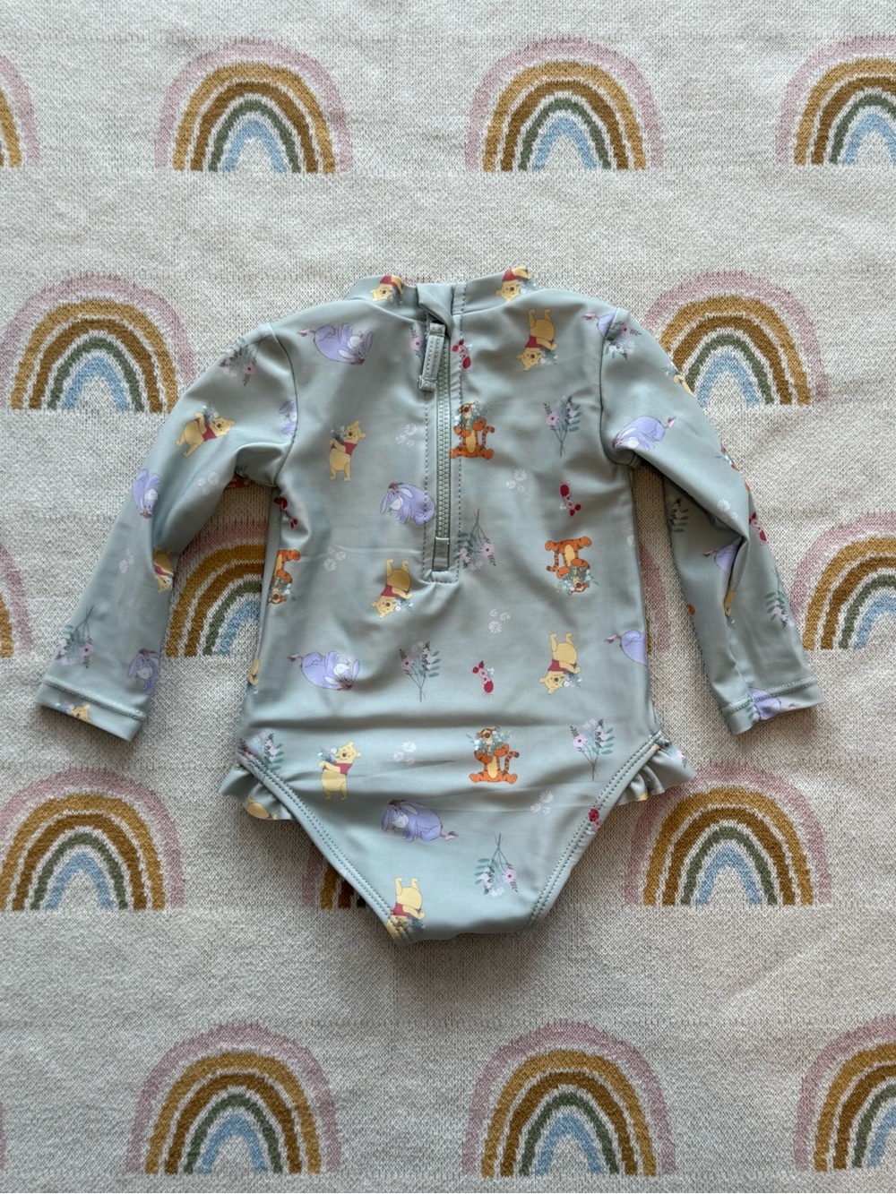 Disney 6m Long-Sleeve Swim One-Piece with Pooh